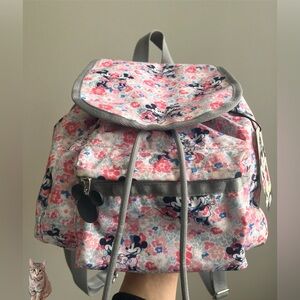 LeSport Sac Backpack with Minnie and Mickey Mouse